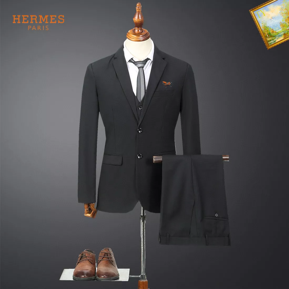 hermes survetements manches longues pour homme s_12b2140